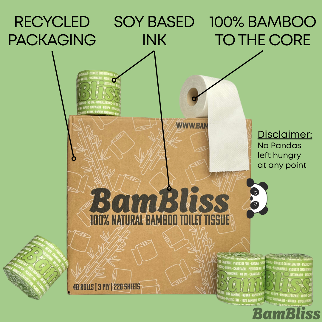 100% Bamboo Toilet Paper