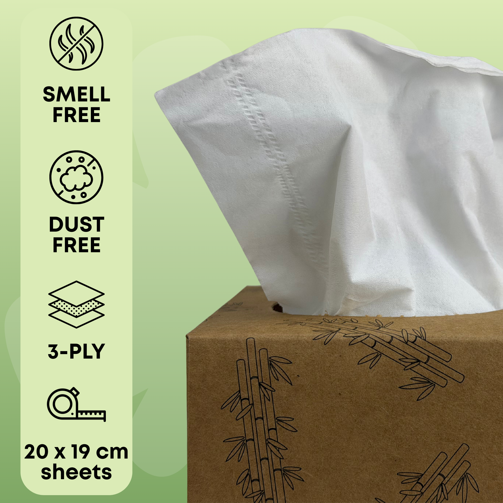 100% Bamboo Face Tissue