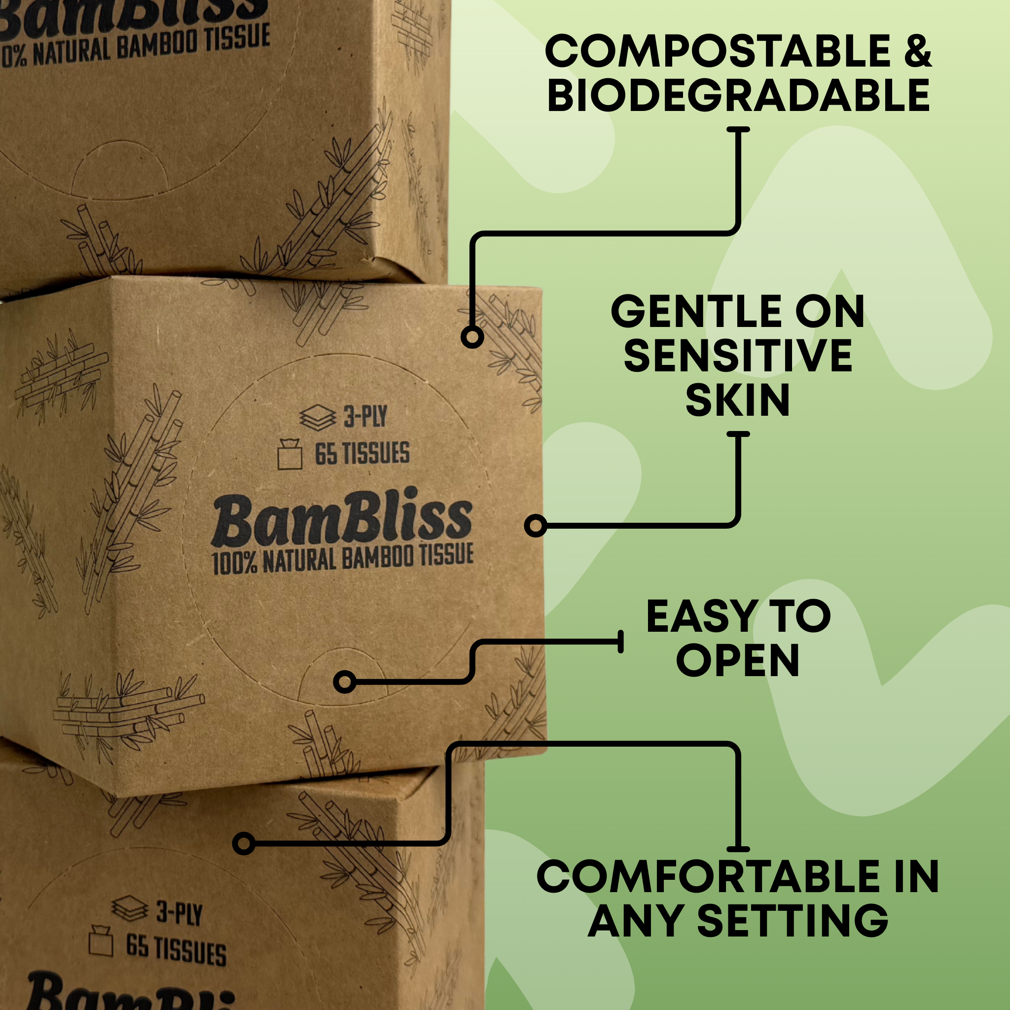 100% Bamboo Face Tissue