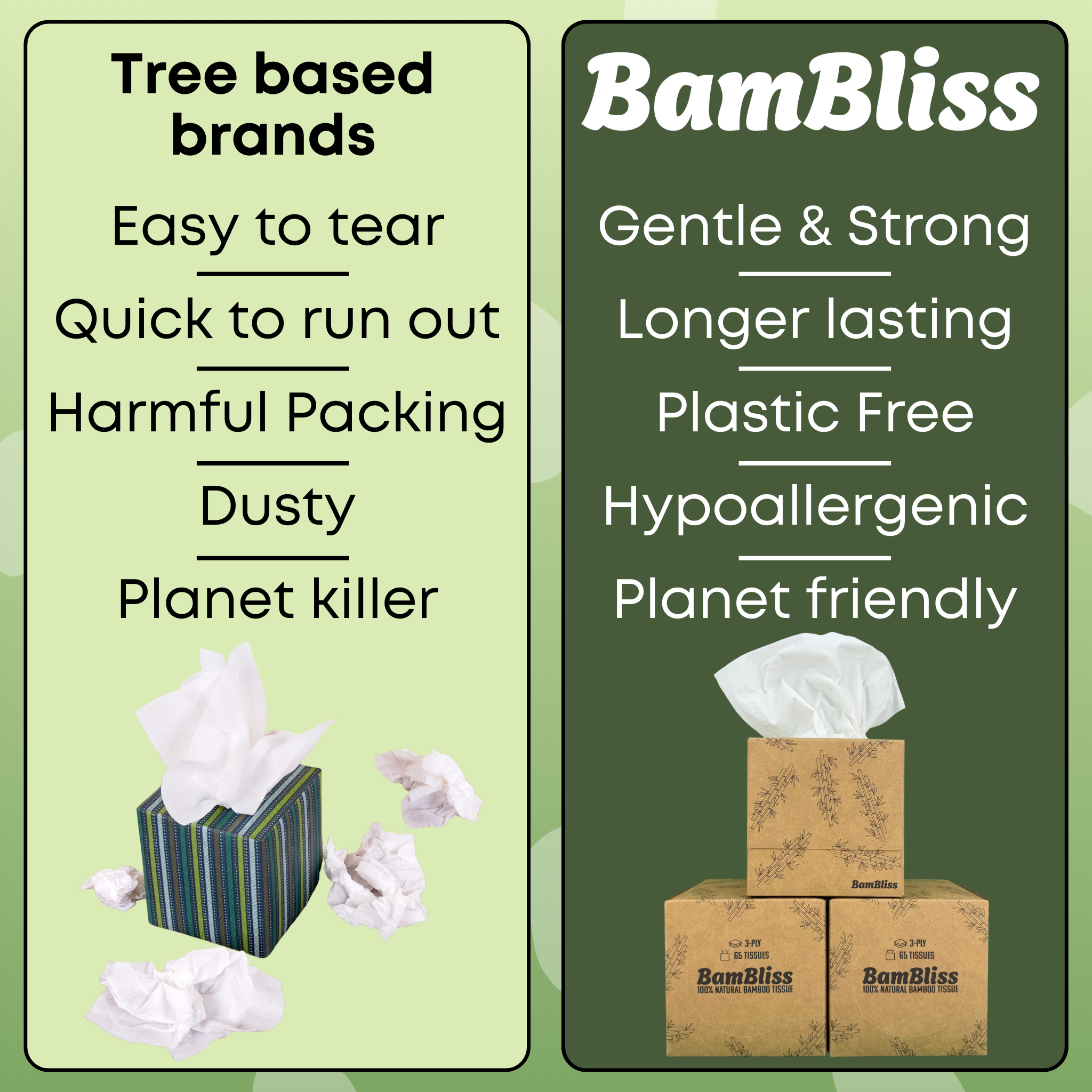 100% Bamboo Face Tissue