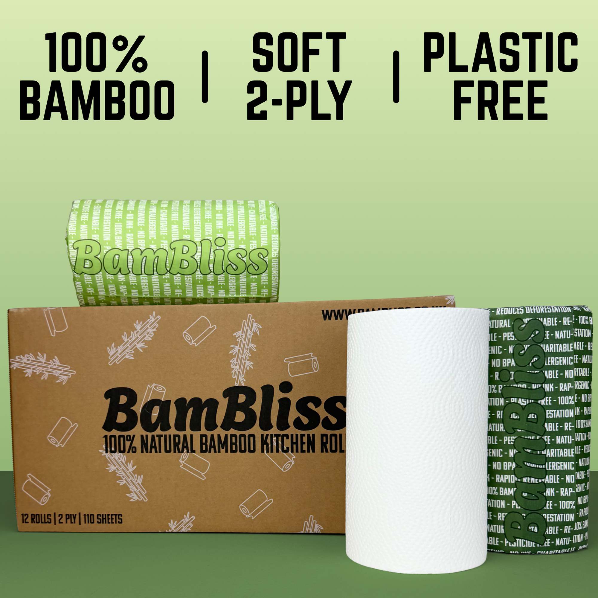 100% Bamboo Kitchen Roll