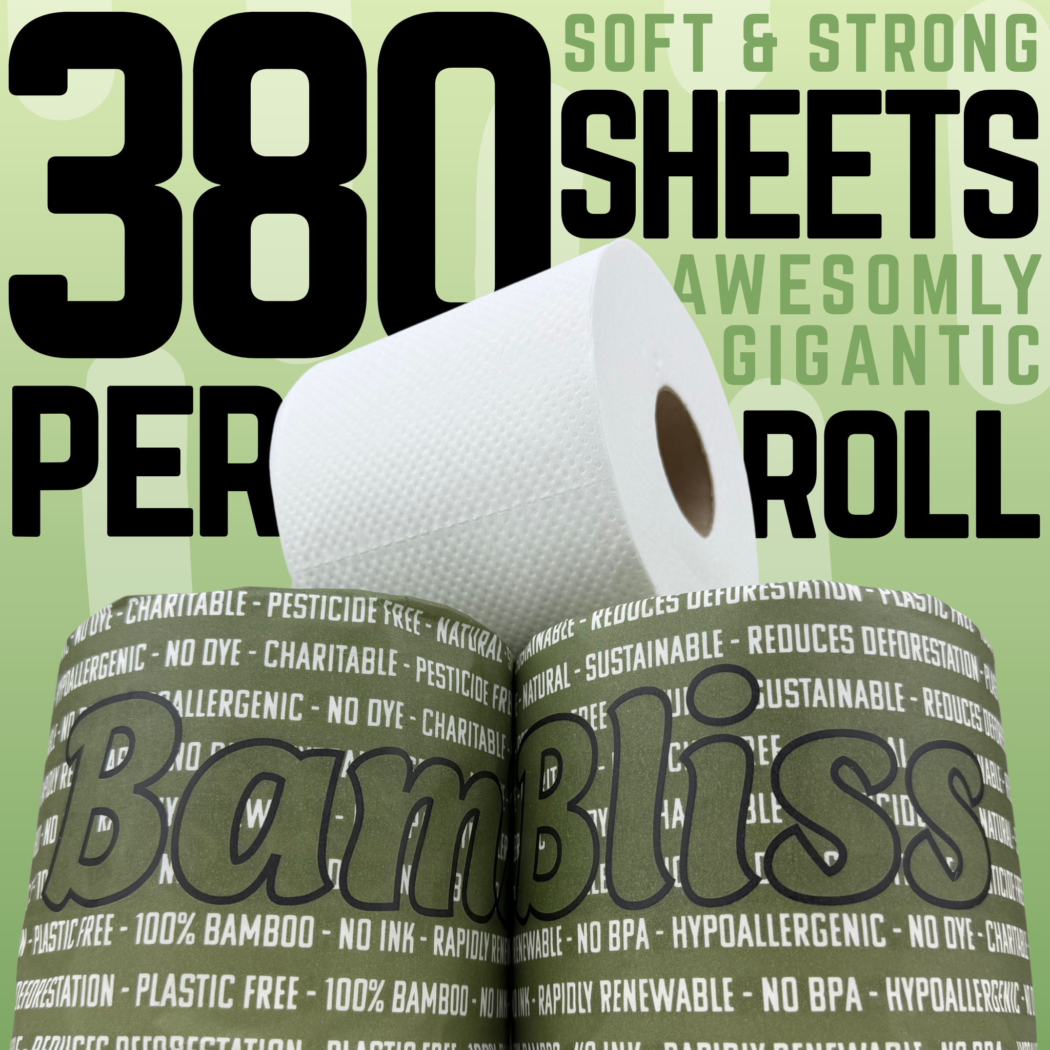 Jumbo 100% Bamboo Toilet Paper