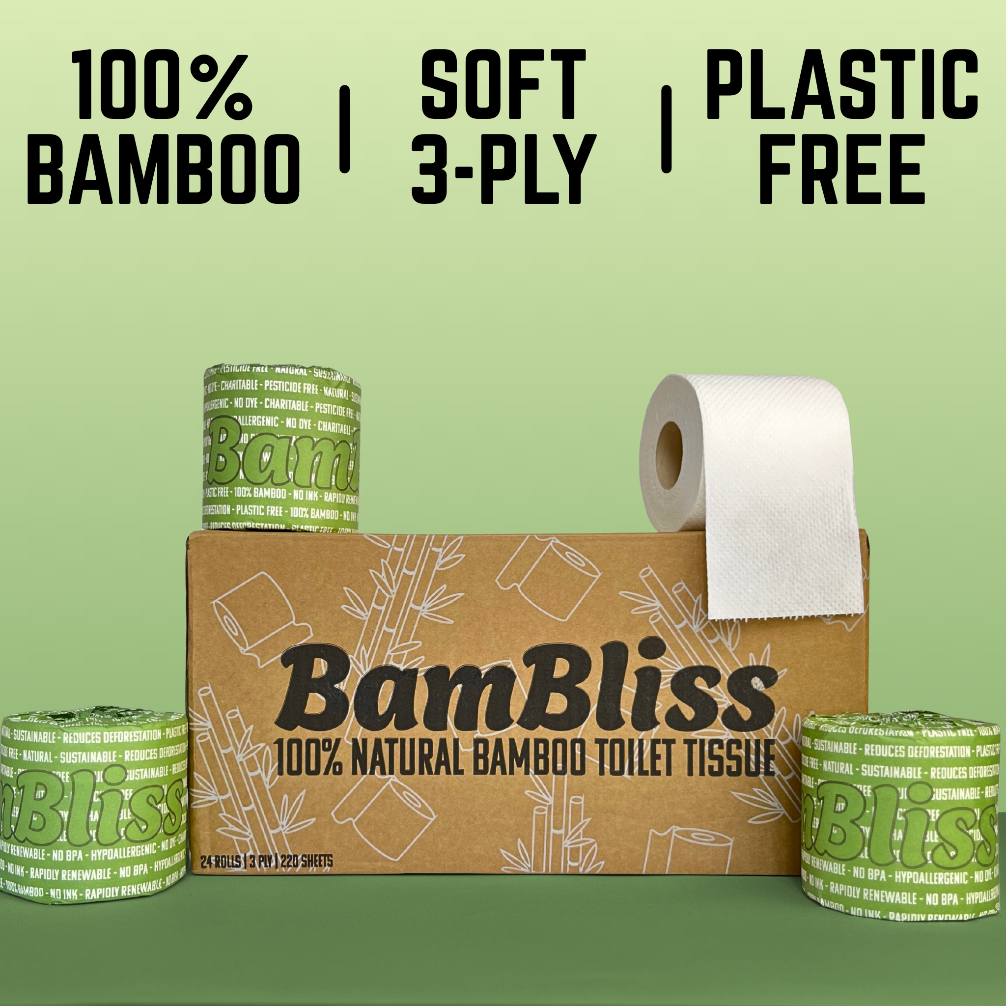 Original 100% Bamboo Toilet Paper