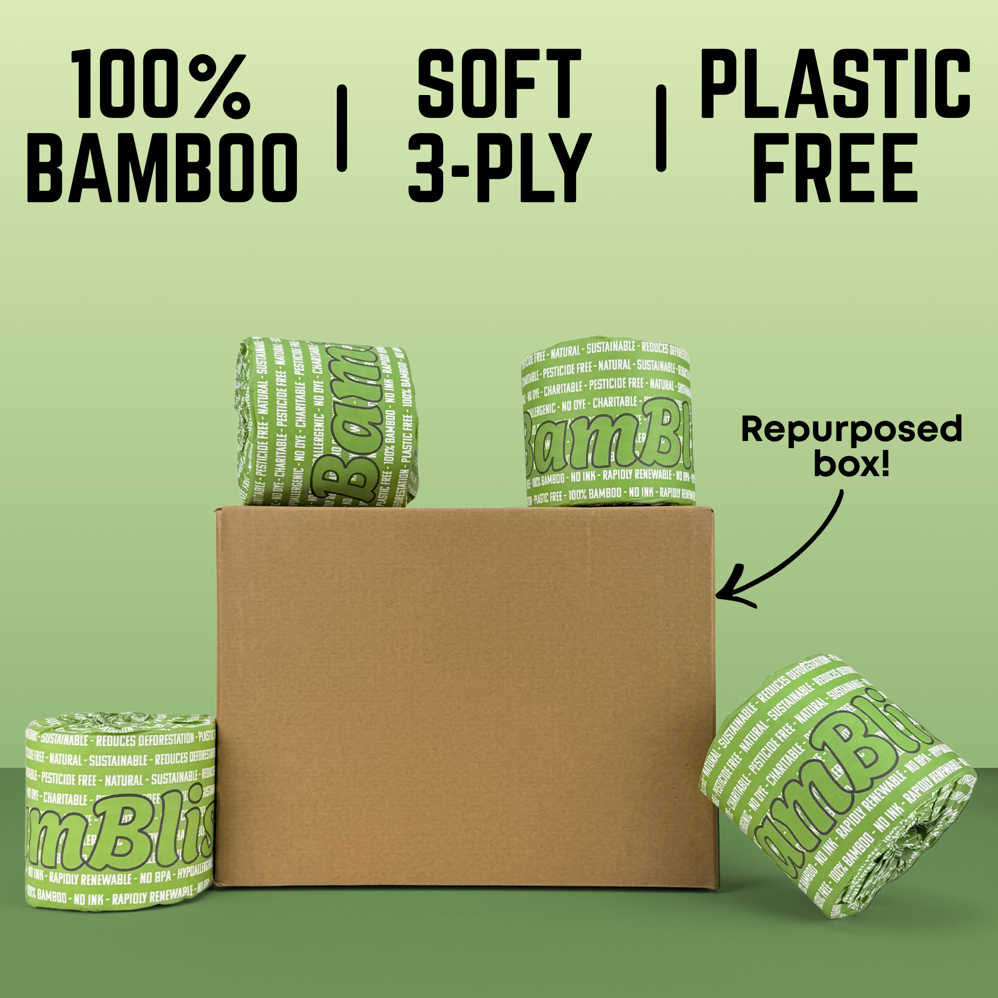 Original 100% Bamboo Toilet Paper