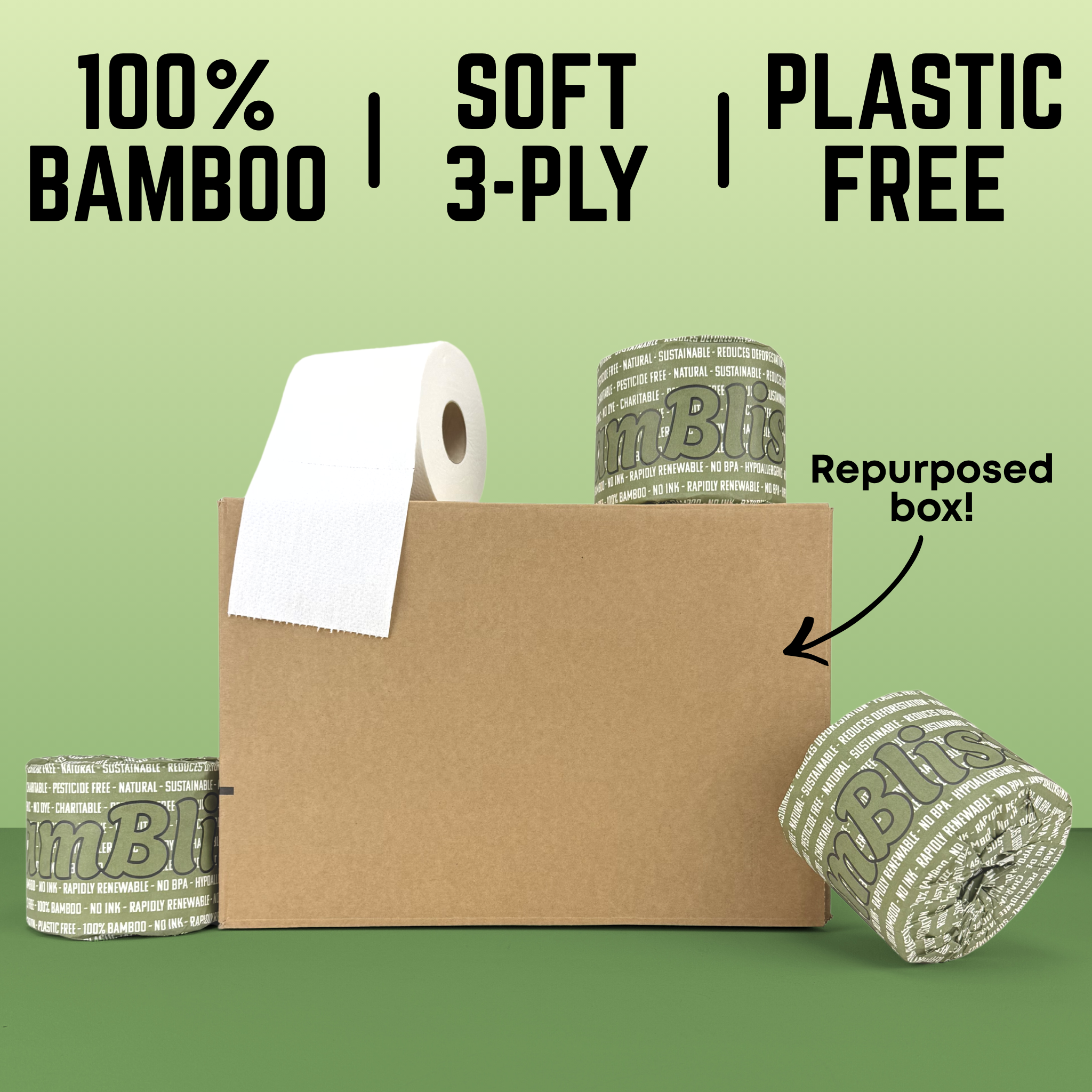 Jumbo 100% Bamboo Toilet Paper