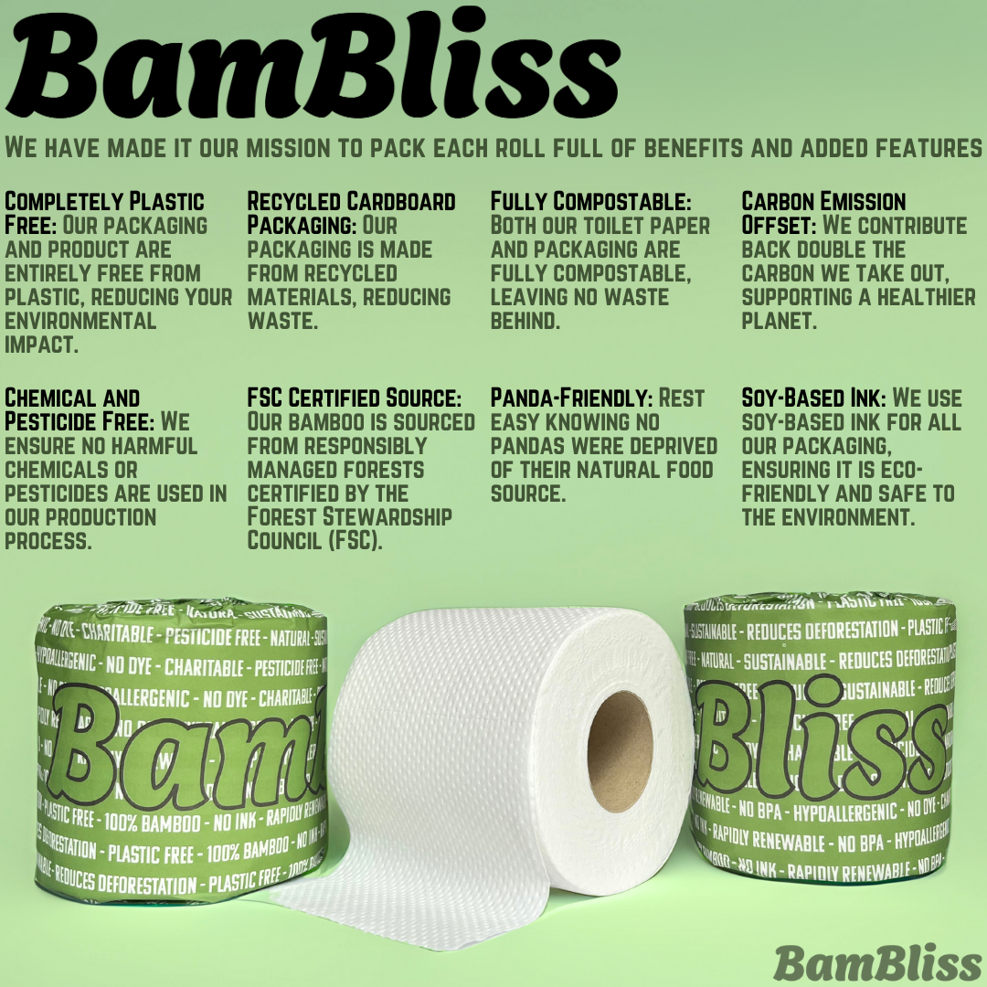 100% Bamboo Toilet Paper