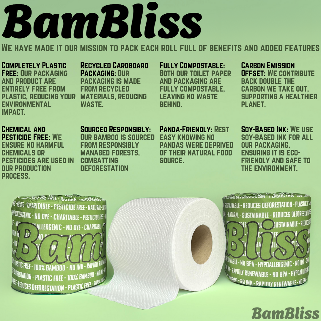 100% Bamboo Toilet Paper