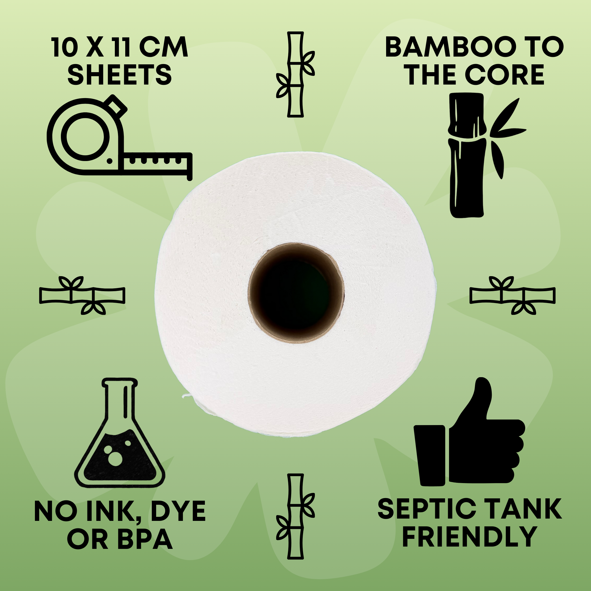 Jumbo 100% Bamboo Toilet Paper