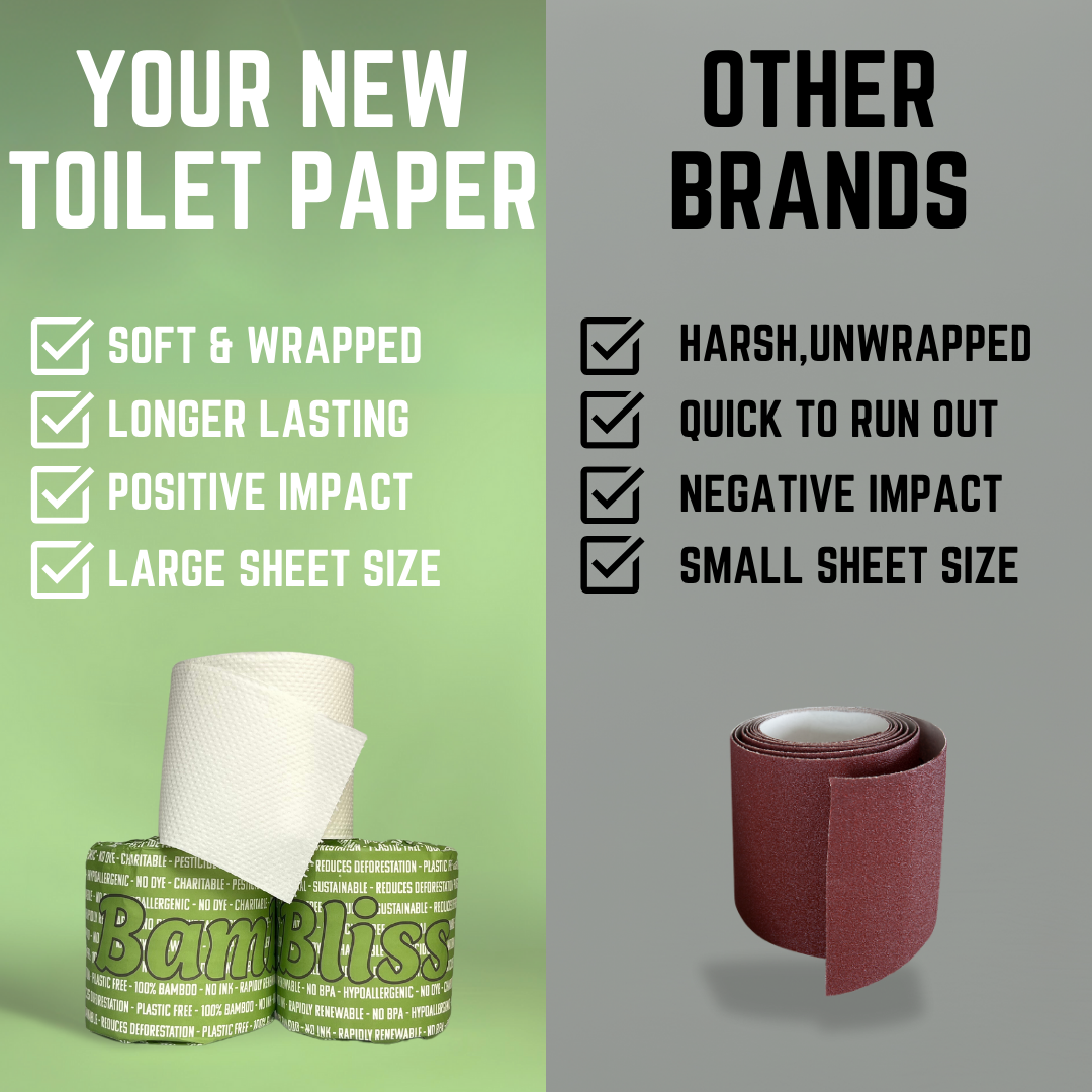 100% Bamboo Toilet Paper