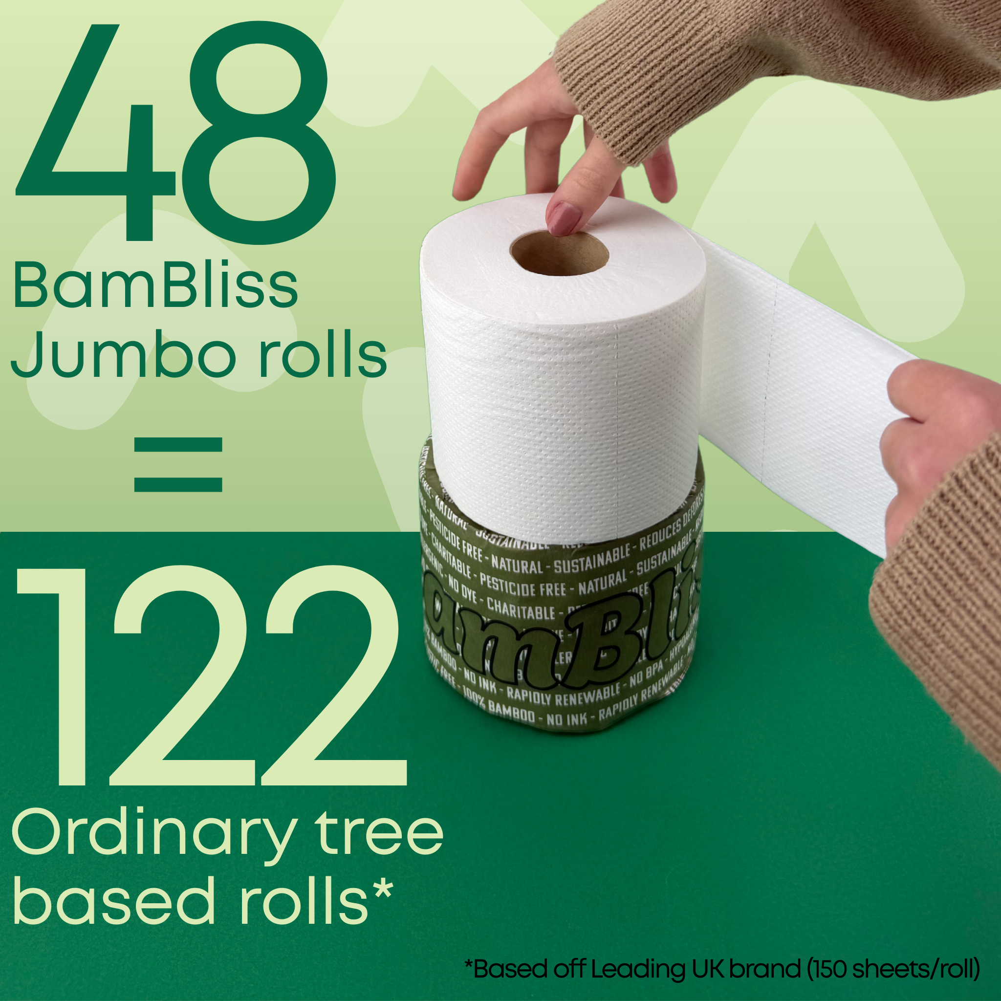 Jumbo 100% Bamboo Toilet Paper